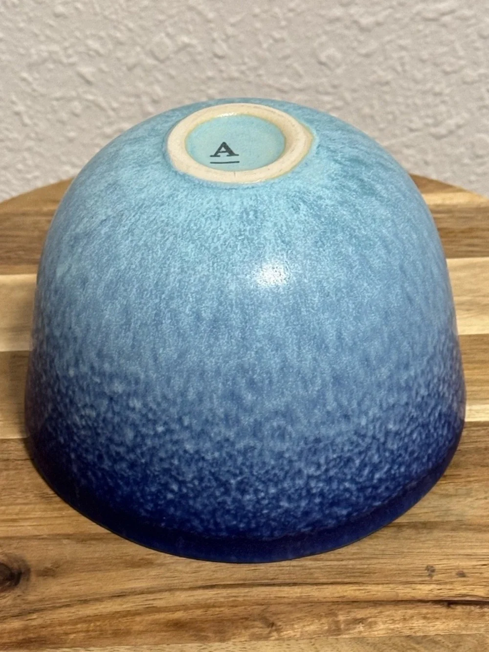 Anthropologie Dalila Ombre Bowl Azure Blue Stoneware
